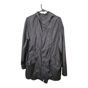 Jean Paul Gaultier Size 48 Vintage Dark Gray Trench Length Lightweight Jacket